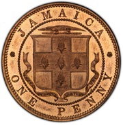 1 Penny - Victoria Bronze piedfort reverse image