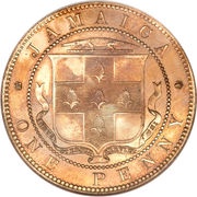 1 Penny - Victoria reverse image