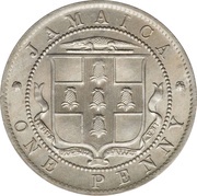 1 Penny - George V reverse image