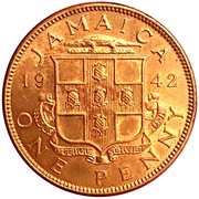 1 Penny - George VI With "King and Emperor"; Large Head reverse image
