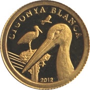 1 Diner White Stork, Andorra, 2012 reverse image