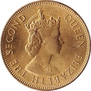1 Penny - Elizabeth II Arms with supporters obverse image