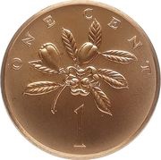 1 Cent Narrow legend; set issue reverse image