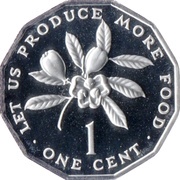 1 Cent F.A.O.; narrow legend; set issue reverse image