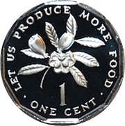1 Cent Independence reverse image