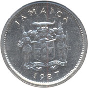 5 Cents Wide legend; non-magnetic obverse image