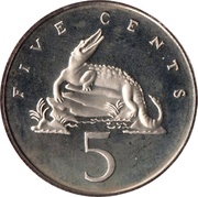 5 Cents Narrow legend; non-magnetic reverse image