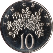 10 Cents Narrow legend; non-magnetic reverse image