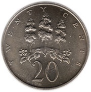 20 Cents Wide legend reverse image