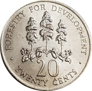 20 Cents FAO; wide legend reverse image