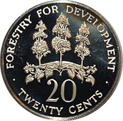 20 Cents Independence reverse image