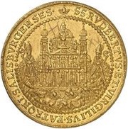 15 Ducats - Guidobald von Thun, Austria, 1654 reverse image