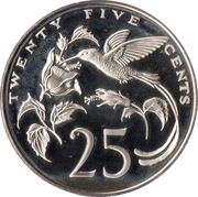 25 Cents Narrow legend; set issue reverse image
