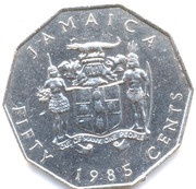 50 Cents Wide legend obverse image