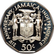 50 Cents Independence obverse image