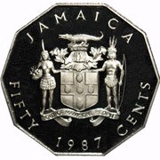 50 Cents Marcus Garvey obverse image