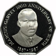 50 Cents Marcus Garvey reverse image