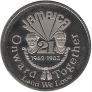 1 Dollar Independence, Jamaica, 1983 reverse image