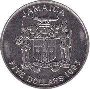 5 Dollars Norman W. Manley obverse image