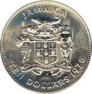10 Dollars Christopher Columbus; copper-nickel obverse image