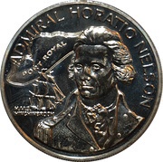 10 Dollars Horatio Nelson; copper-nickel reverse image