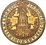 25 Ducat - Wolf Dietrich Von Raitenau, Austria, 1594 reverse image