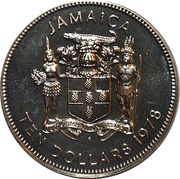 10 Dollars Jamaican unity; copper-nickel obverse image
