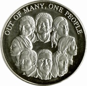 10 Dollars Jamaican unity; silver proof, Jamaica, 1978 reverse image