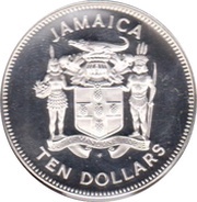 10 Dollars American crocodile; silver proof obverse image