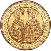 25 Ducat - Franz Anton von Harrach, Austria, 1709 reverse image