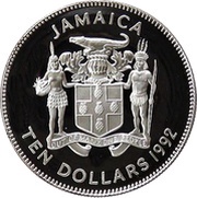 10 Dollars Discovery of the New World obverse image