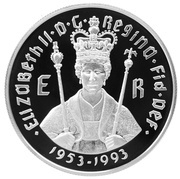 10 Dollars Coronation, Jamaica, 1993 reverse image