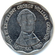 10 Dollars Round, Jamaica, 2008-2022 reverse image