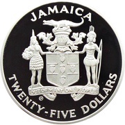 25 Dollars World Cup obverse image