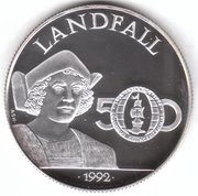 25 Dollars Christopher Columbus, Jamaica, 1992 reverse image