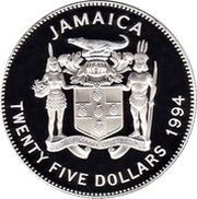 25 Dollars World Football Championship obverse image
