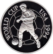 25 Dollars World Football Championship reverse image