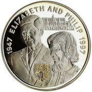 25 Dollars Golden Wedding, Jamaica, 1997 reverse image