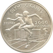 25 Dollars Summer Olympics, Jamaica, 2000 reverse image