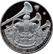 25 Dollars Diamond Jubilee, Jamaica, 2011 reverse image