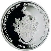 50 Dollars University of the West Indies reverse image