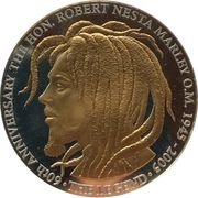 50 Dollars Bob Marley reverse image