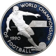 100 Dollars World Cup, Jamaica, 1990 reverse image