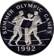 100 Dollars Summer Olympics, Jamaica, 1992 reverse image