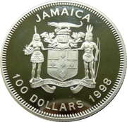 100 Dollars World Cup obverse image