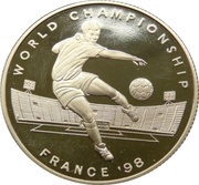 100 Dollars World Cup, Jamaica, 1998 reverse image