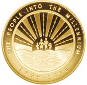 100 Dollars Millennium, Jamaica, 2000 reverse image