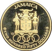 250 Dollars Summer Olympics obverse image