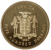 500 Dollars Columbus Quincentennial obverse image