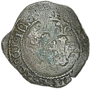 1⁄11 Réal Countermarked 4 maravedis; key and anchor reverse image